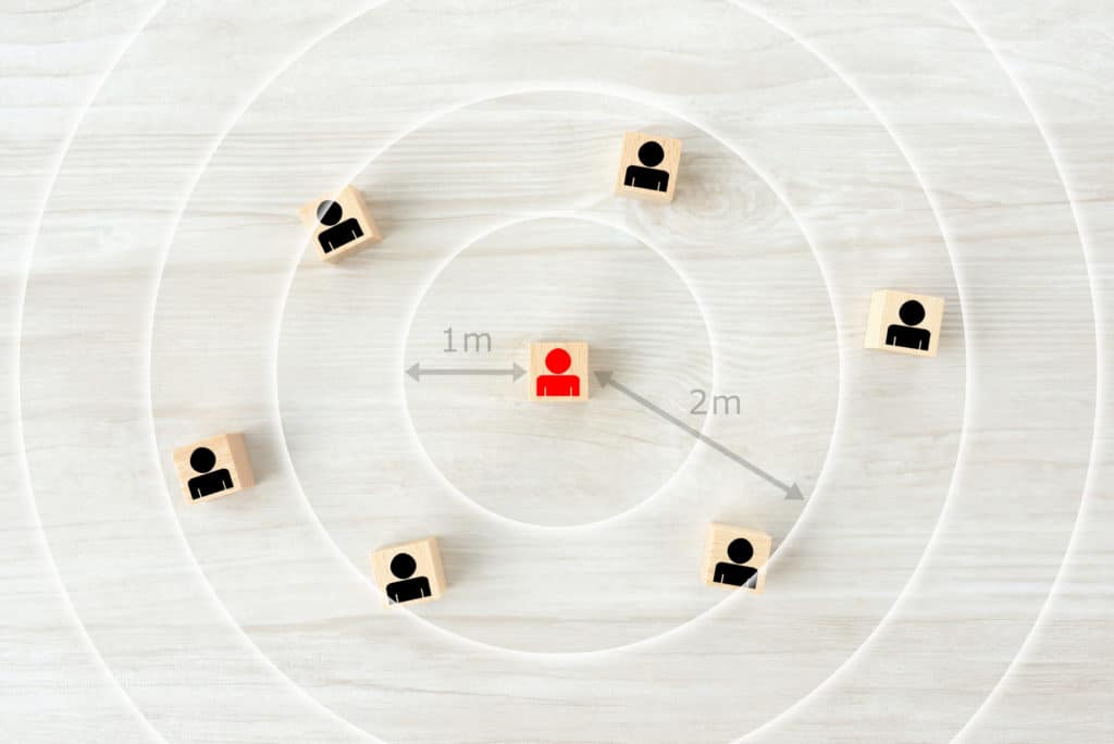 新型コロナウイルスに関するベストプラクティス:ソーシャルディスタンス